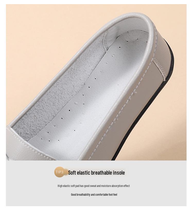 2024 Frühling & Herbst Damen Casual Flache Krankenschwestern-Loafer mit Sehnensohle