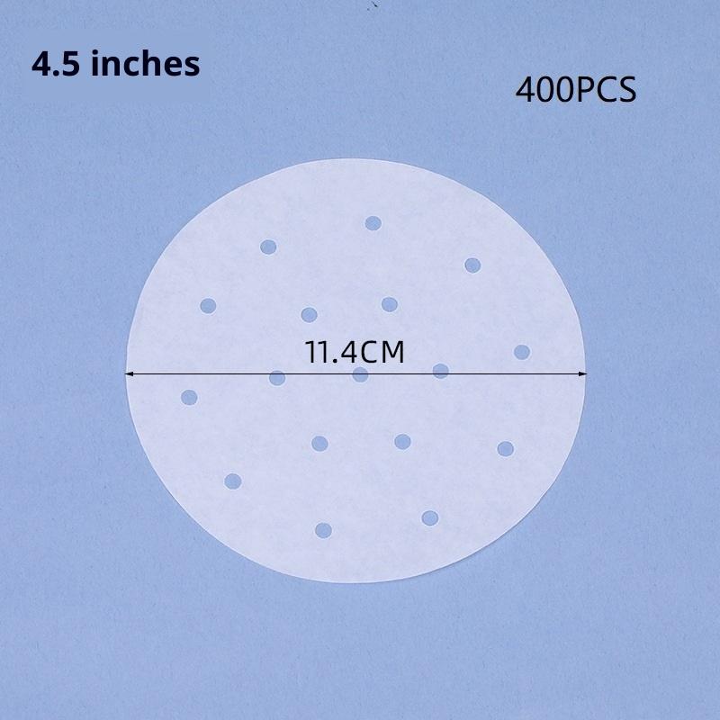 100/400 Stück Einweg-Dampfpapier Backpapier Silikonölpapier Antihaft-Dampfbeständiges Papier Dampfgitter für Brötchen