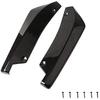 2 Stück Auto Universal Heckstoßstangenlippe Diffusor Splitter Canard Schutz Universal Frontstoßstangenlippe Karosseriekit Frontstoßstangen Seitenschweller Spoiler Splitter