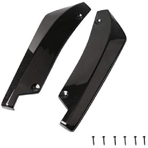 2 Stück Auto Universal Heckstoßstangenlippe Diffusor Splitter Canard Schutz Universal Frontstoßstangenlippe Karosseriekit Frontstoßstangen Seitenschweller Spoiler Splitter
