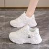 Soft-soled dad shoes autumn new velvet warm sneakers high-top thick-soled