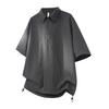 Retro Workwear Short Sleeved Shirt Men's Loose Collared Casual Shirt Summer Shirt