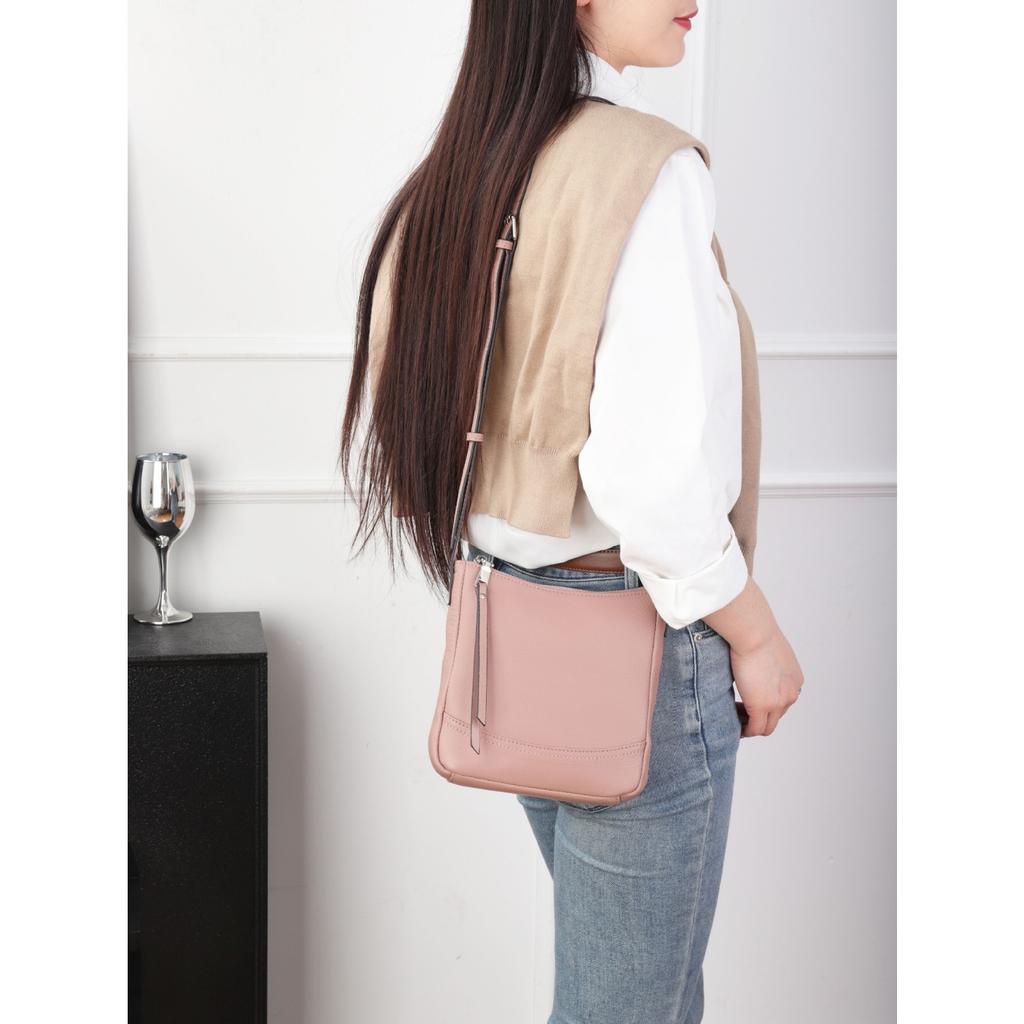 Cowhide Shoulder Messenger Women's Bag Women's Simple Practical School Commuter Bag Multi-compartment Soft