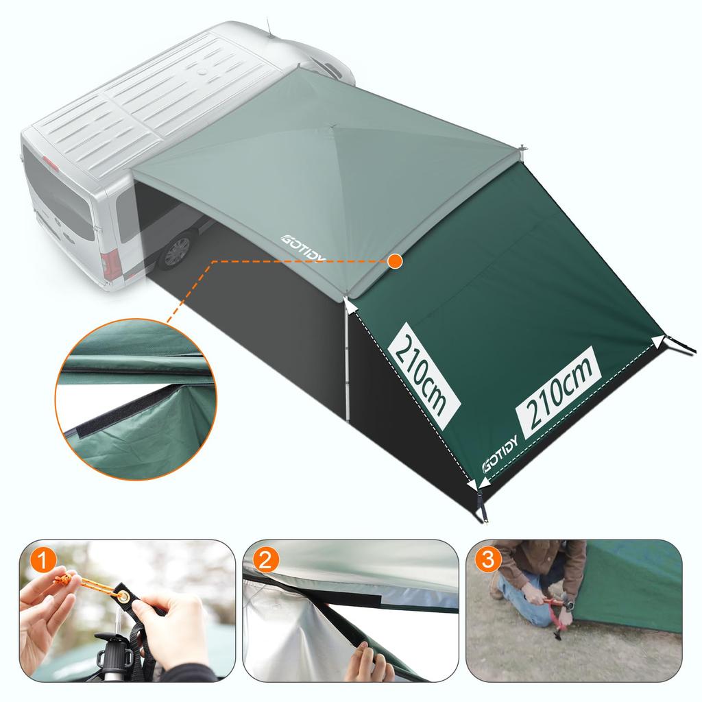 GOTIDY Tarp Side Sheet (1 Piece) UV-Treated 210D Oxford Fabric, Highly Durable