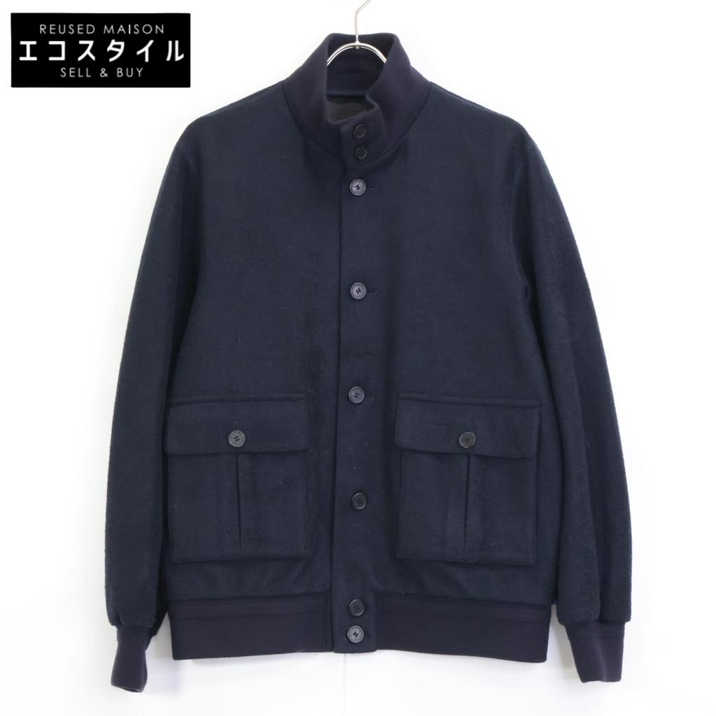 MACKINTOSH LONDON Navy G1F11-610-29 21 Years FLEX JERSEY Blouson Jacket 40 NavyUsed