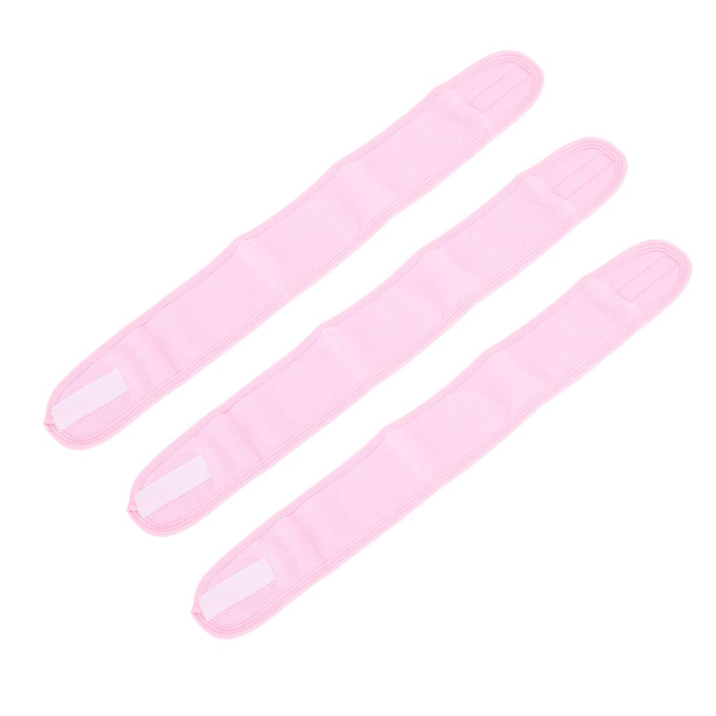 3pcs Forehead Pads for Eyelash Extension Japanese Style Lash Extension Headband Wrap Soft Makeup Hairband for Beauty