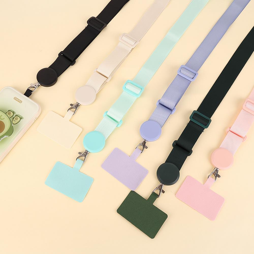Adjustable Hanging Piece Mobile Phone Back Fixed Card Hanging Neck Rope Universal Lanyard For iPhone Xiaomi Samsung Long Cellphone Lanyard