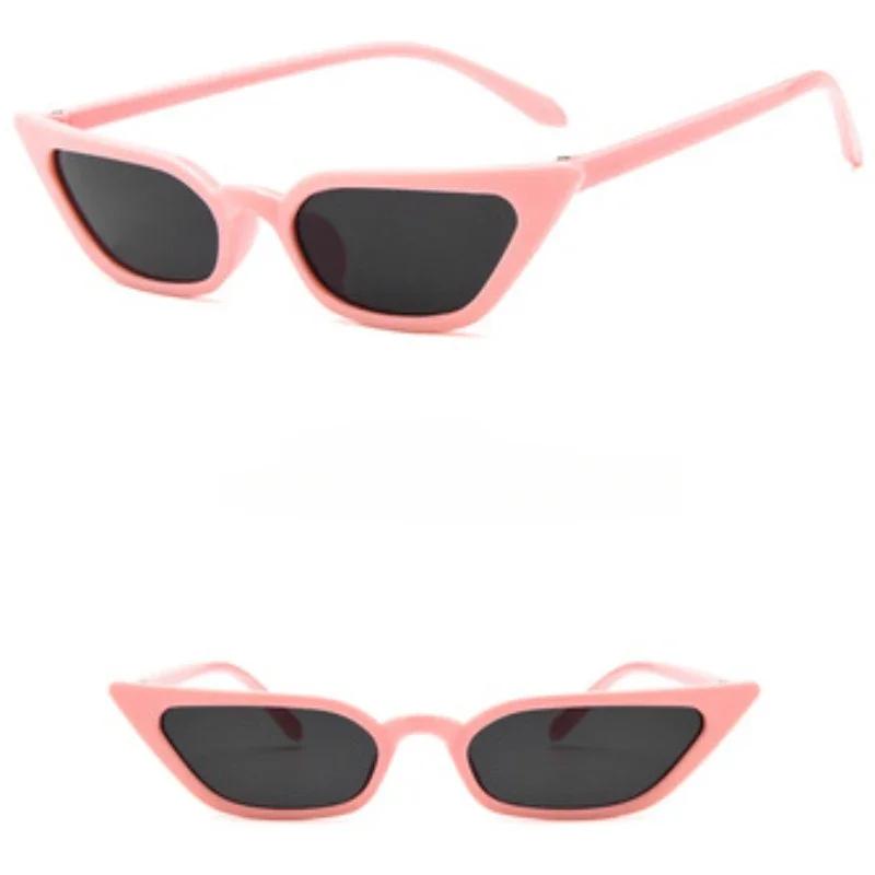 Vintage Cat Eye Sunglasses Women Men Small Frame Retro Sunglasses Uv400 Protection Eyewear Fashion Trendy Streetwear Accessories