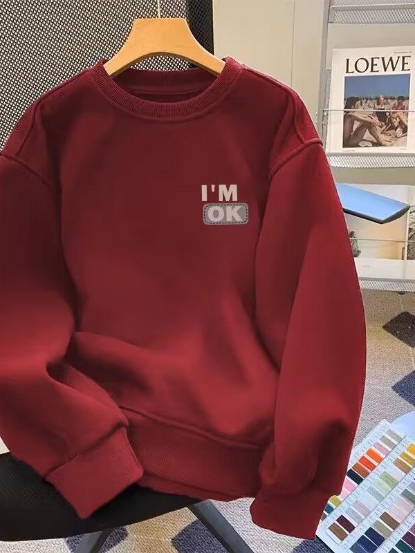 Men's Trendy Loose Fit Letter Hoodie - Spring/Autumn Casual American Style Pullover