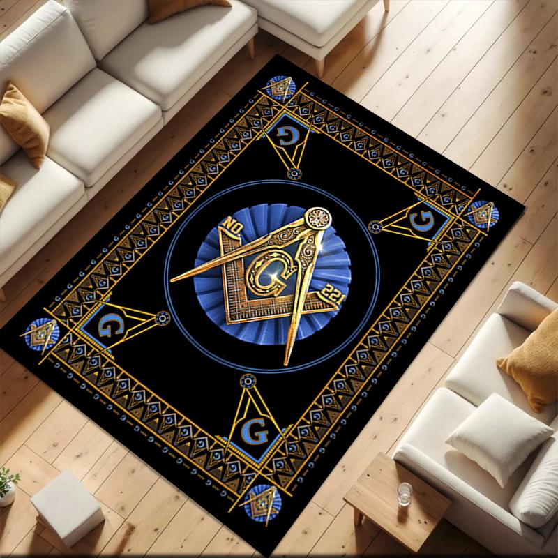 2026 New Style Illuminati All-Seeing Eye Carpet Rug for Living Room Bedroom Home Sofa Decoration,Kids play Non-slip Floor Mat