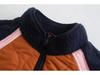 European & American Women's Fashion Fleece-Spliced Short Jacket
