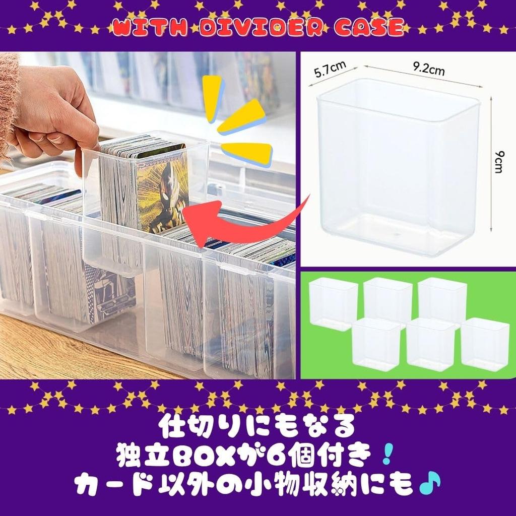 Solvanta Storage Box for Pokemon Clear Top Loader Holds 900 Wide x Deep x 12cm High Cards, Case, Storage, Cards, 35.8cm 10.8cm