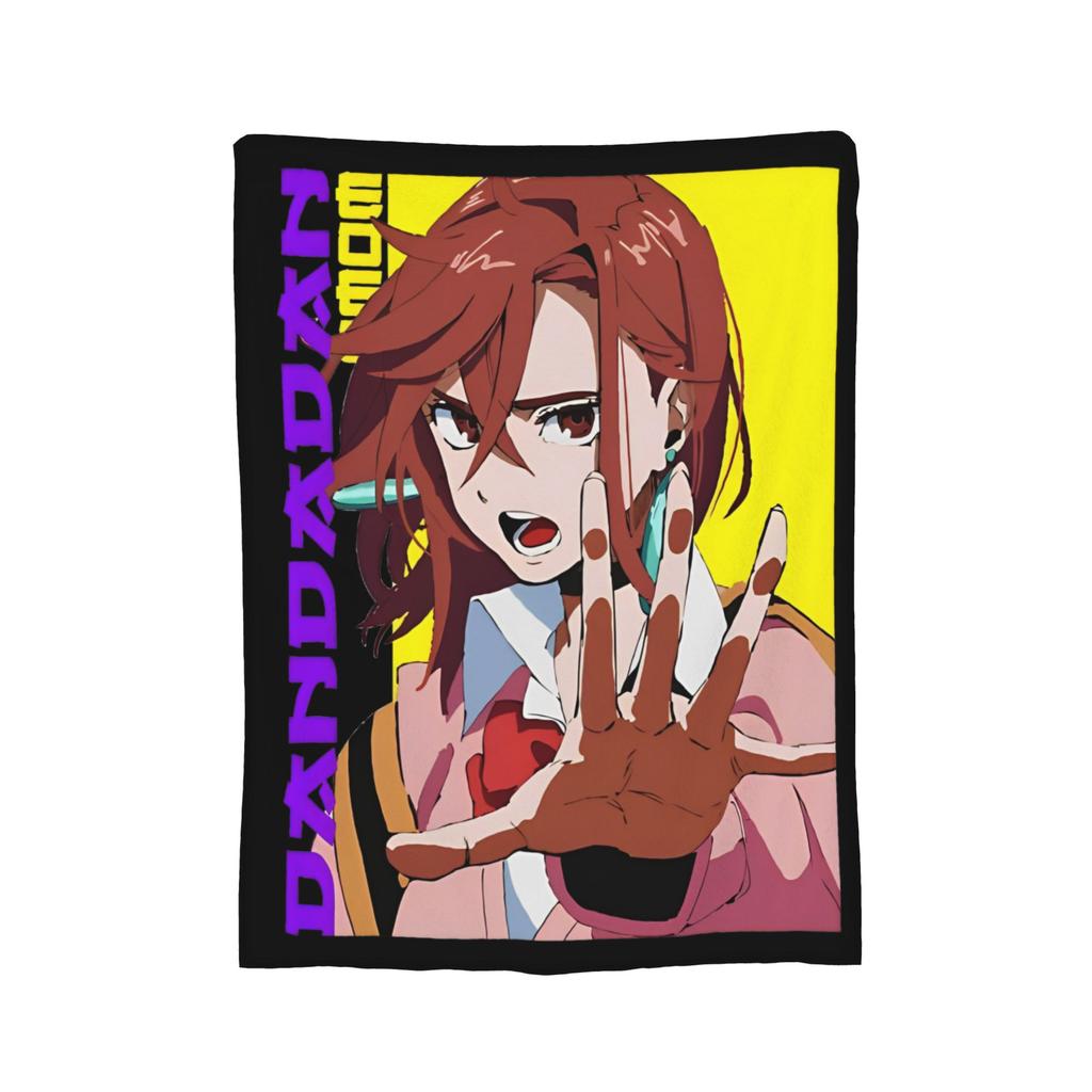Dandadan Anime Blanket Cover Coral Fleece Plush Okarun Super Warm Throw Blanket for Bedding Couch Bedspread