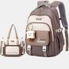 School Bags Polyester Waterproof Backpack and Shoul Bag Set (34*24*47cm)