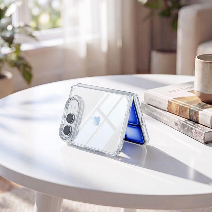 Case for iPhone Duo, Transparent Rigid Shockproof Scratch-Resistant Protection - 2 Tempered Glasses