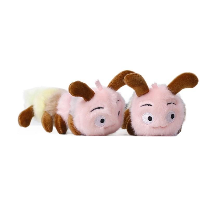 Plush Caterpillar Keychain With Soft Polyester Filling Ideal For Kids And Teens