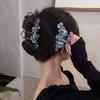 1Pcs Female Flower Hair Claw Grab Clip Retro Ponytail Braid Crab Metal Grab Clip Fashion Sweet Girl Hair Card Hair Accessories