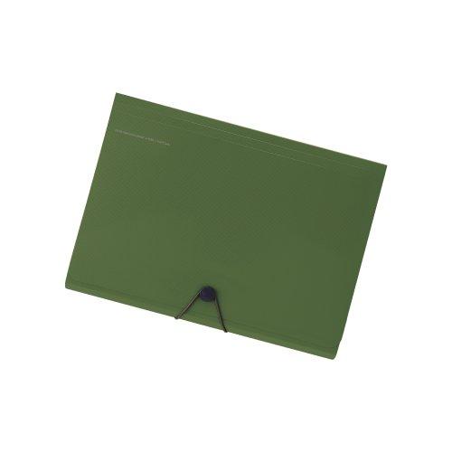 

Lihit Lab A7589-22 Портативный документ Smart Fit A4 с 6 карманами оливкового цвета