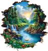 QT2301#15cm Beautiful Landscape Design Car Sticker, Suitable for Laptop, Car, Truck, Van, SUV, Motorcycle, Bumper, Window