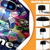 Custom Name Personalized Cosmic Bot Crew Print Umbrella, Auto Open Close, 8‑Rib Sturdy Frame, Commute Camping Hiking Use, Birthday Gift