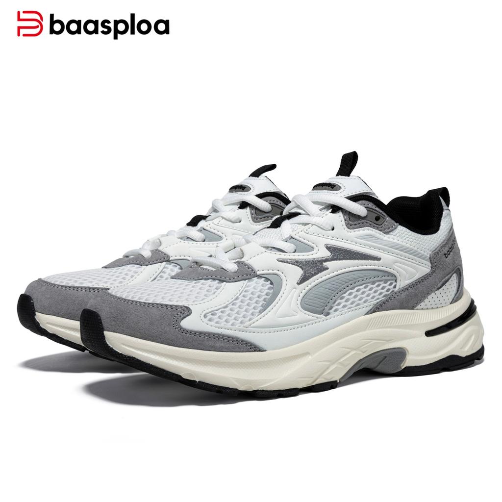 Baasploa Men's Casual Sports Shoes Non slip Comfortable Outdoor Wear resistant Walking Shoes Men's Four Seasons Men's Shoes Promotion