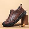 Herren Slip-On Freizeitschuhe Herbst 2025 - Weiche, Rutschfeste Sohle, Reißverschluss, Flacher Absatz, Atmungsaktiv