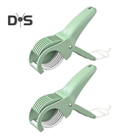 

2 шт. фруктовый слайсер эргономичная ручка многолезвийный дизайн кухонный резак фруктовый овощерезка кухонная утварь 2pcs