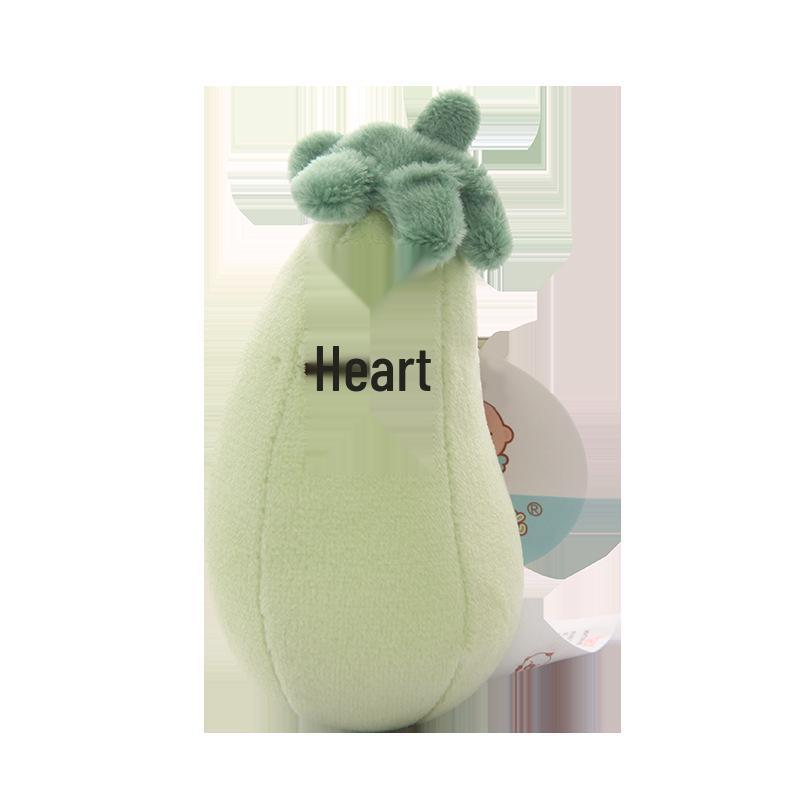 Funny Eggplant Stress Relief Plush Toy - Cute Vegetable Backpack Pendant & Birthday Gift for Women