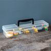 Multipurpose Transparent Organiser Box For Home Repair Tool Easy Carry Handle And Plastic Construction Toolbox