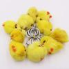 1PC Cute Chick Pendant Keychain Soft Stuffed Chick Doll Ornament Keychain Creative Mini Chick Animal Model Plush Toys Kids Gifts