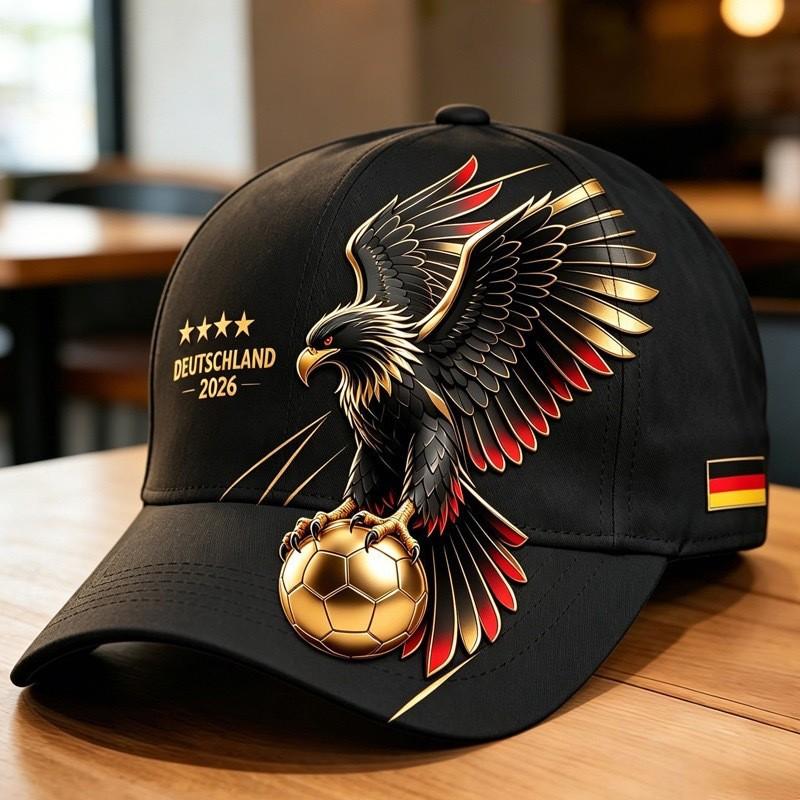 New Men's Outdoor Fashion D Printed Cap Stick Eagle Football Baseball Cap