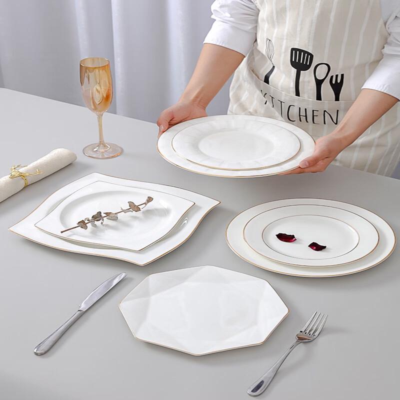 Nordic & Chinese Style Ceramic Dinner Plate