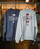 GORDON MILLER Men's Sponsor Print Sweatshirt, 12.7 oz. Crew Neck, Size M, Heather Gray, 1745171