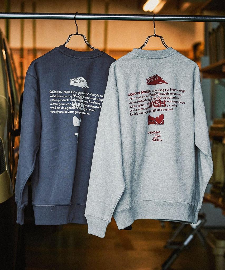 GORDON MILLER Men's Sponsor Print Sweatshirt, 12.7 oz. Crew Neck, Size M, Heather Gray, 1745171
