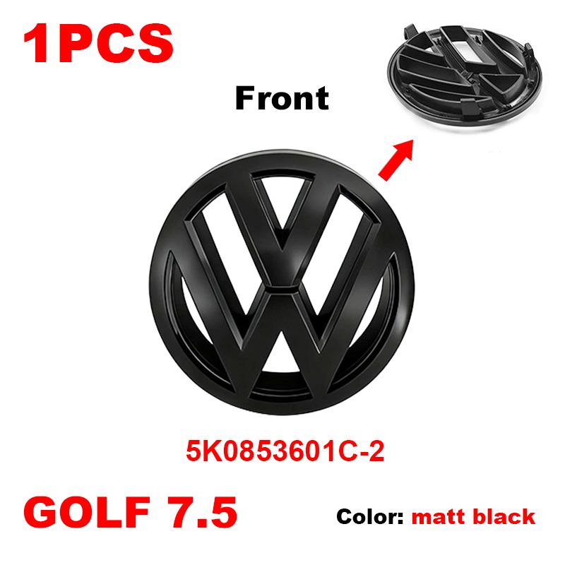 rsq1 For Volkswagen Golf 7.5 MK7.5 Car Styling Front Head Hood Bonnet Emblem Rear Tail Bumper Trunk Badge 5KO853601C VW Accessories