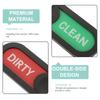 Magnetic Clean Dirty Sign Dishwasher Magnet Oval Clean Dirty Sign Magnetic Non-Scratching Sliding Indicator Home Decorations