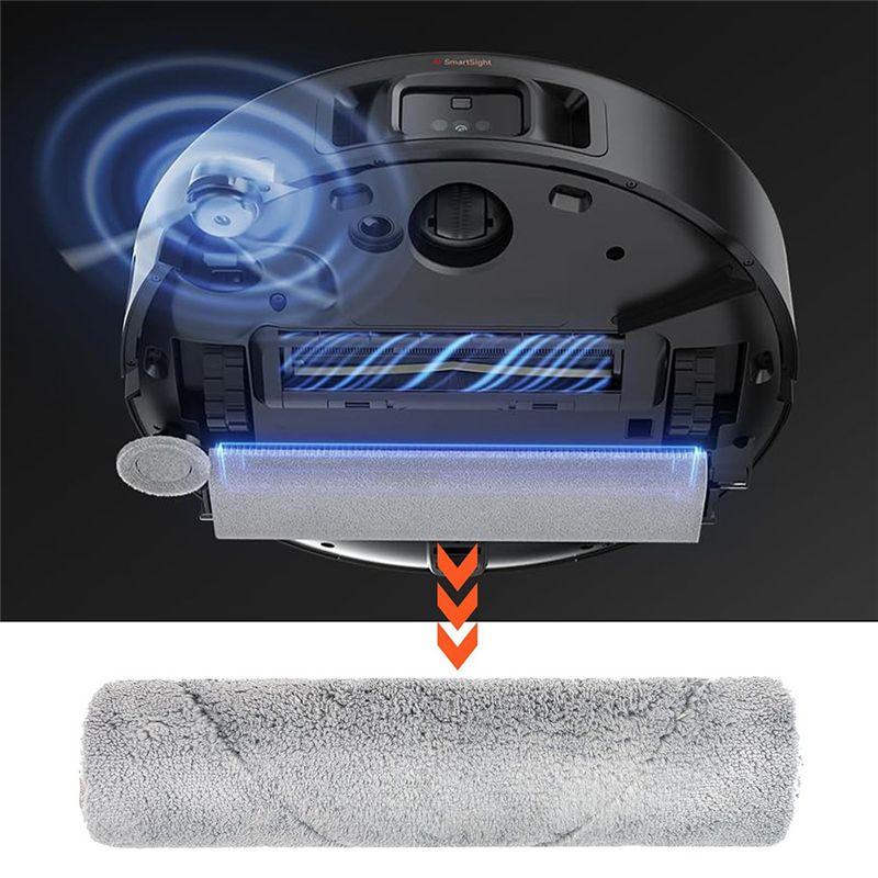Retail Sweeping Vacuum Cleaner Replacement Parts Cutting Roller Brush Mop Brush For Dreame Bot Mova Z50 Ultra, Mova Z5 Pro, Mova