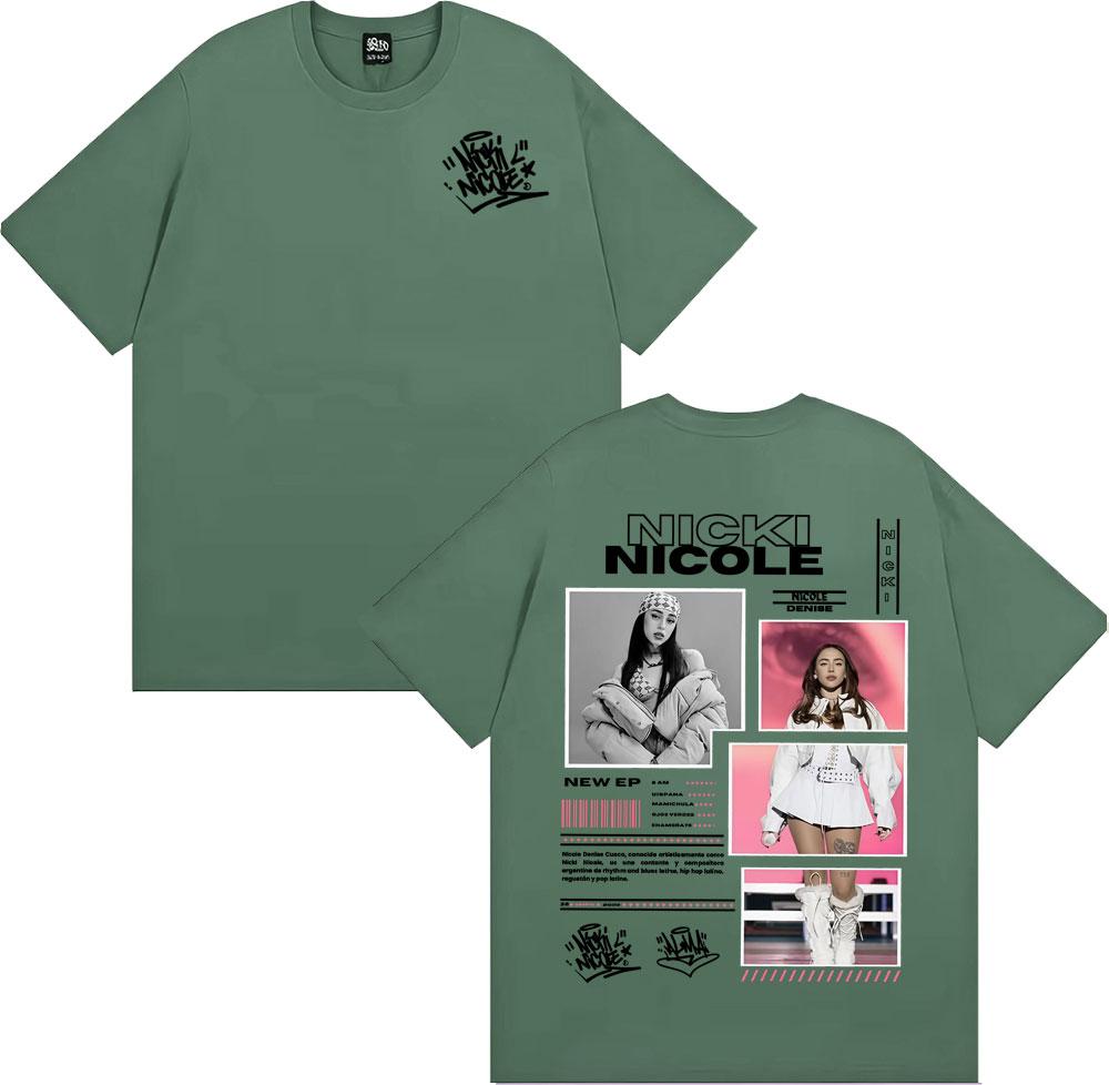 Singer Nicki Nicole Album Tour 2025 Merch T-shirts Men Women Fashion Trending Harajuku T Shirt Summer Tops O-Neck Loose T-shirt