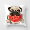 Cute Pug Bulldog Sofa Decorative Cushion Covers Pillowcase For Living Room Personalized Polyester Pillow Case 45*45 Home Decor