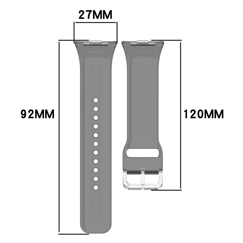 Silikon-Uhrenarmband für Xiaomi Mi Band 9 Pro 8Pro Transparentes Sonnenschein-Farbwechsel-Armband für Redmi Watch 5 4 Armband