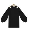 Women's Fashion Leisure Temperament Sexy Shoulder Solid Color Knitting Sweater