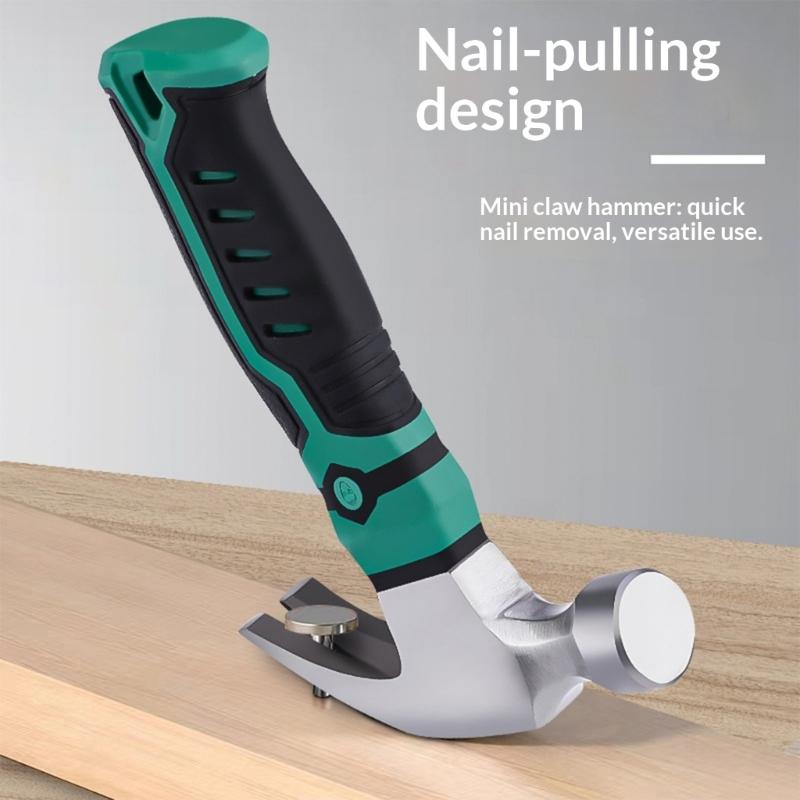 Multipurpose High Carbon Steel Hammer Featuring Pry Bar Capability For Home And Outdoor Use Nailing Prying and Fixing Job