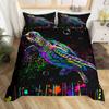 3D Octopus Sea Turtle Duvet Cover Retro Sailboat Crab Reptile Bedding Set Marine Mediterranean Style Jellyfish Comforter Cover