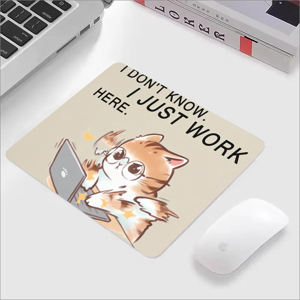 Funny cat meme Mouse Pad 40X45 Large Square Computer Office Game Table Mats Rubber Anti-slip Laptop Mousepads Small Desk Pads