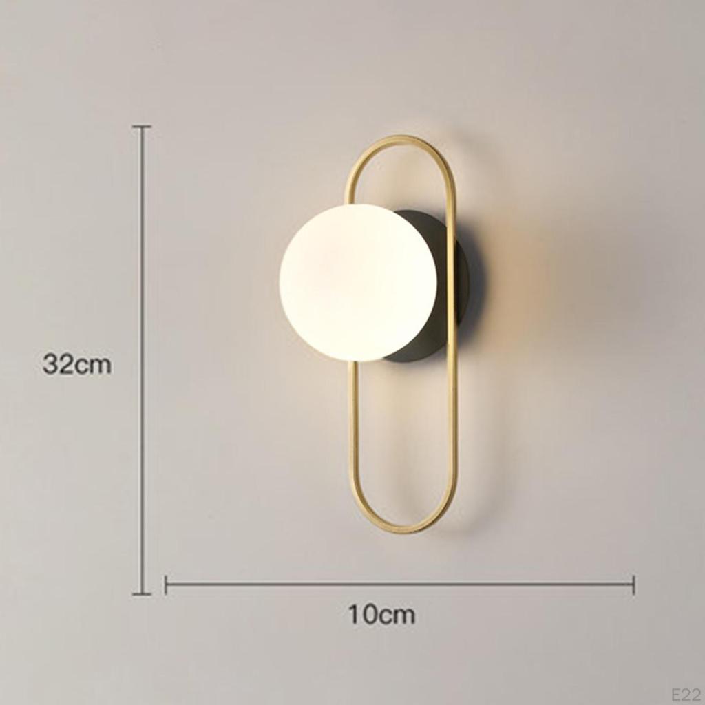 Mid Century Wall Sconces Lamp Luminaire with G9 Bulb Lighting Glass Shade Fixtures Hallway