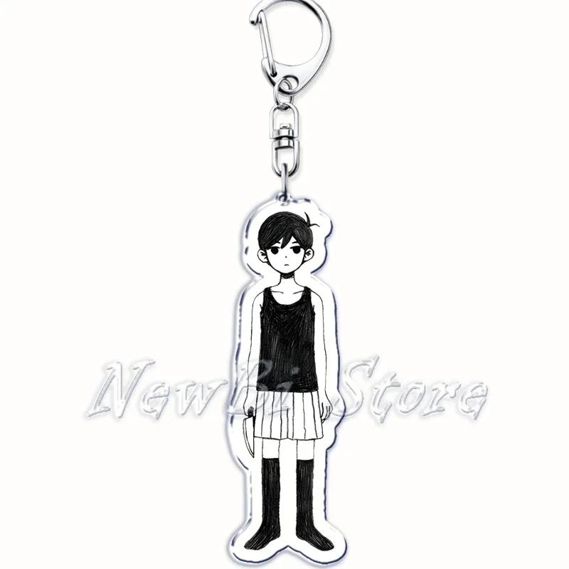 

Popular Game Omori Keychain for Bags Pendant Basil Mari Aubery Kel Hero Sunny Something Eye Key Chain Ring Keyring Jewelry Gifts