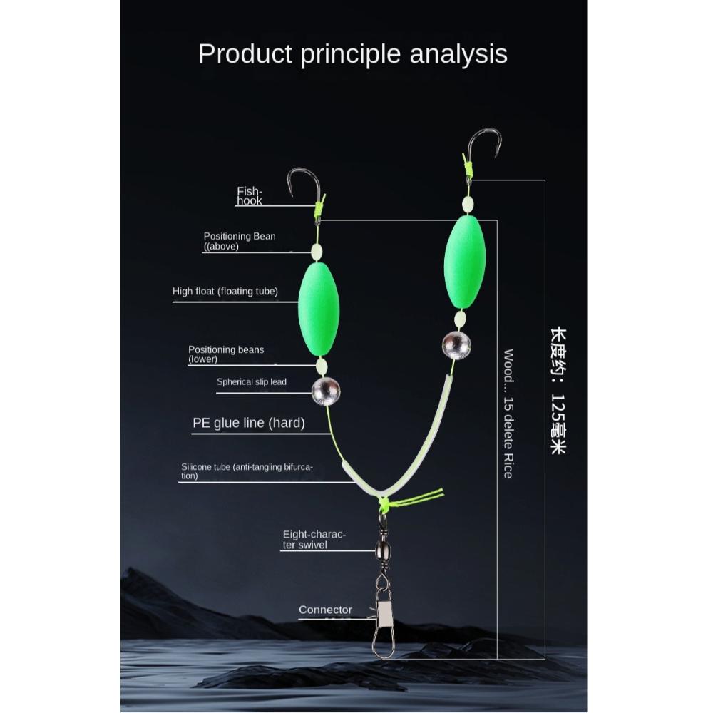 1pc suspension Fishing Hair Rigs hook Anti bottom Carp Rigs fishing lure Fishing Tackle