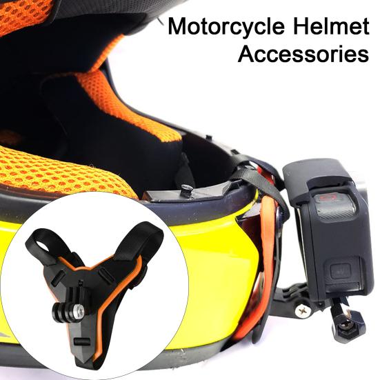Action Camera Bracket Install Helmet Chin Adjustable Easy Holder Bracket Motorcycle Chin Strap