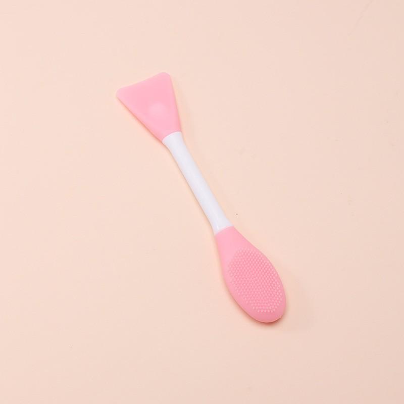 Dual-Head Silicone Facial Brush & Scraper - Deep-Cleaning Mask & Pore Cleanser