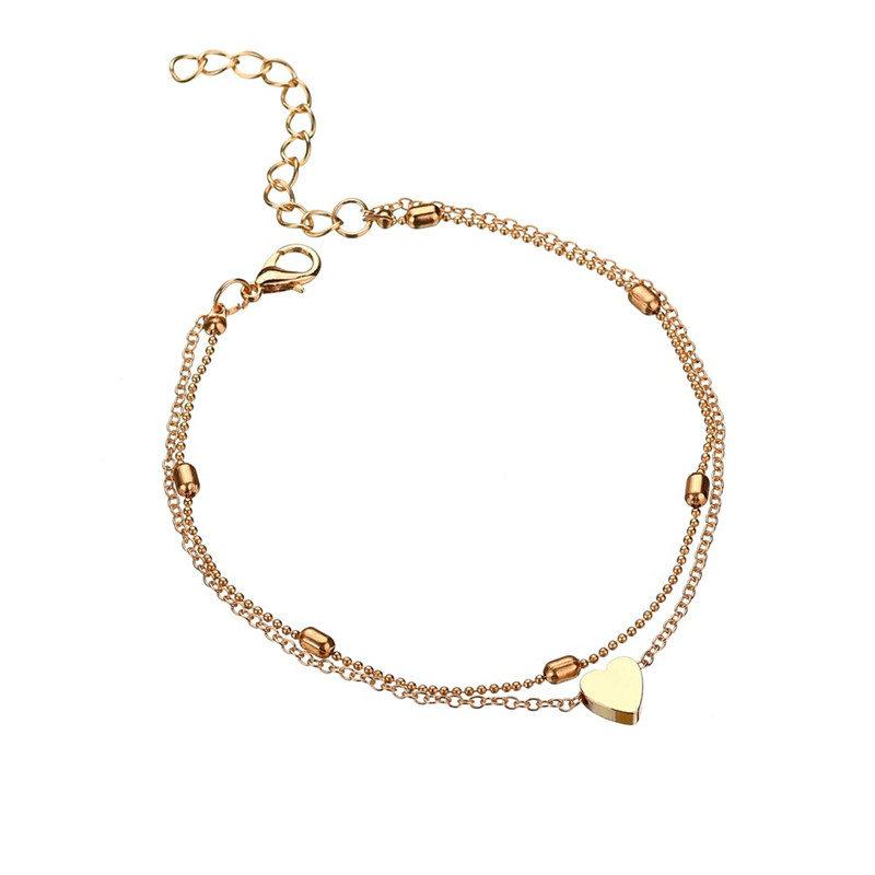 Bohemian Beads náramek na kotník pro ženy Řetízek na noze Kulatý střapec Kotník Letní Vintage Foot Šperky Příslušenství Enkelbandje